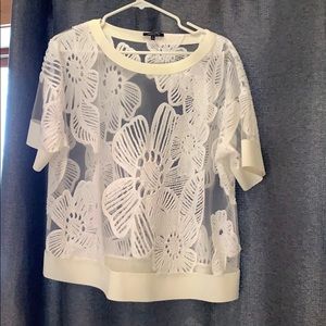 Nordstrom’s sheer designer white top